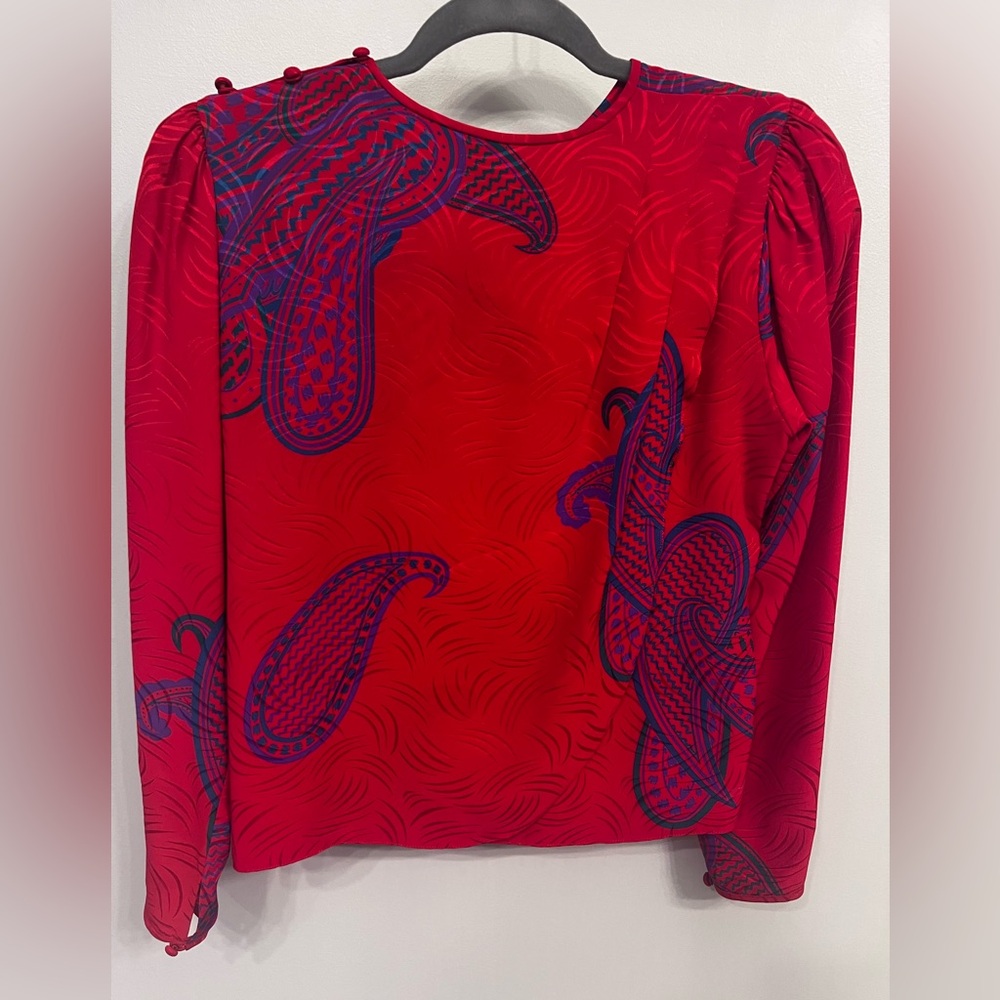 Vintage Adrianna‎ Papell 2-Piece Silk Dress – Size 4 - Picture 9 of 11
